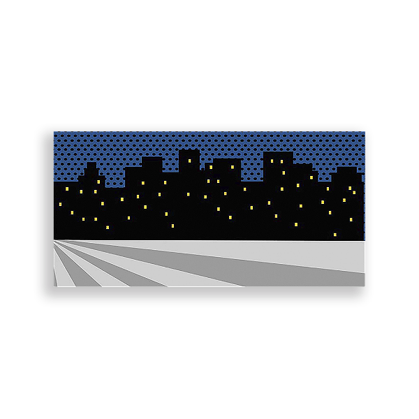 Painel Retangular - Prédios - Sublimado 3D