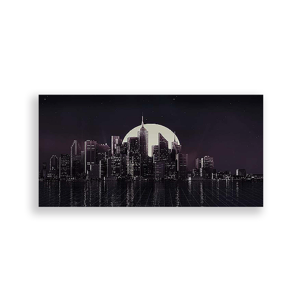 Painel Retangular - Prédios - Sublimado 3D