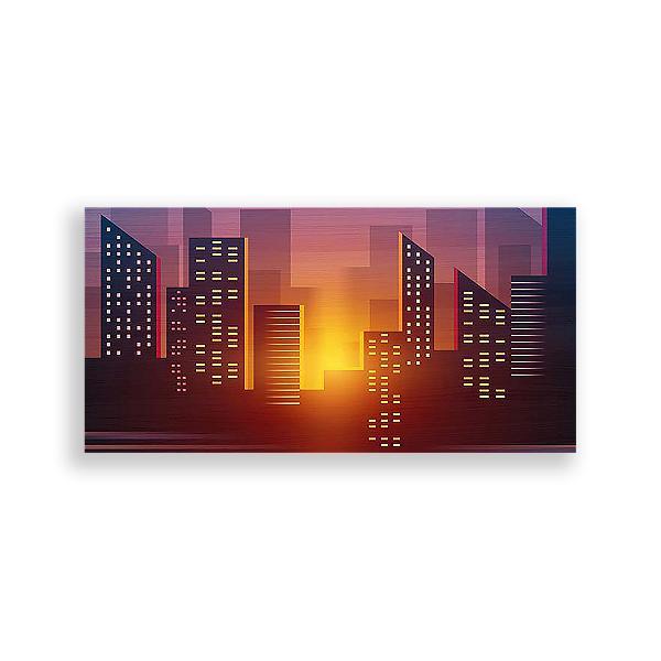 Painel Retangular - Prédios - Sublimado 3D