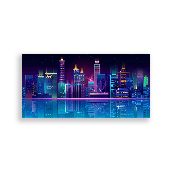 Painel Retangular - Prédios - Sublimado 3D