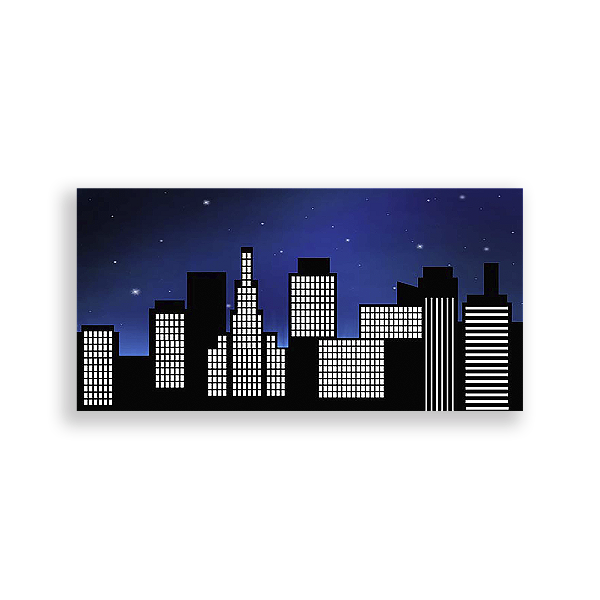 Painel Retangular - Prédios - Sublimado 3D