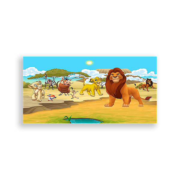 Painel Retangular - Rei Leão - Sublimado 3D