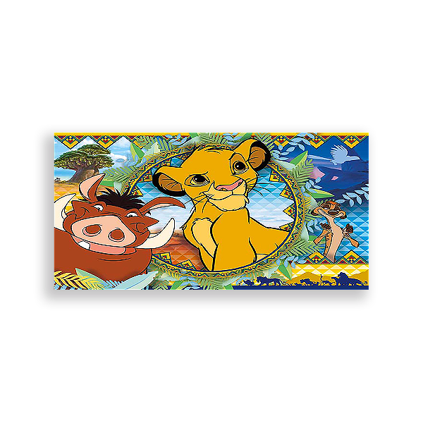 Painel Retangular - Rei Leão - Sublimado 3D