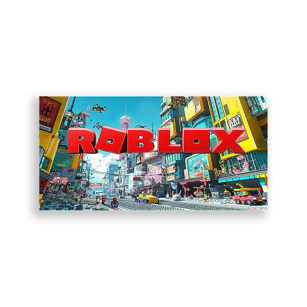 Painel Retangular - Roblox - Sublimado 3D