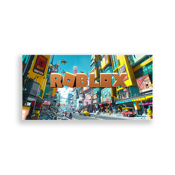 Painel Retangular - Roblox - Sublimado 3D