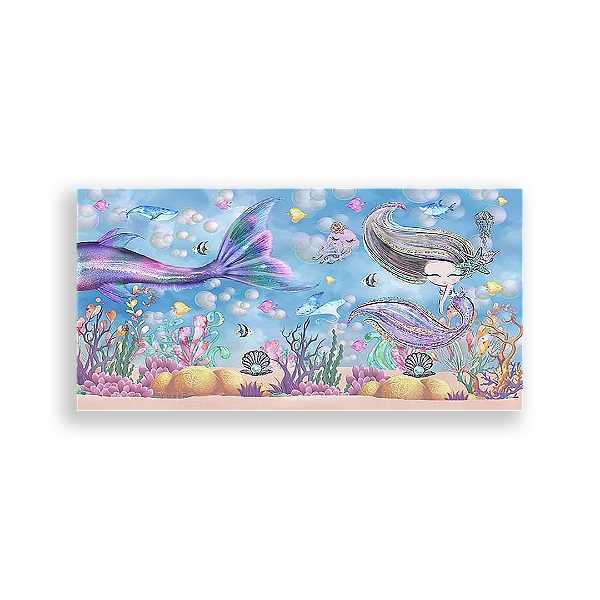 Painel Retangular - Sereias - Sublimado 3D