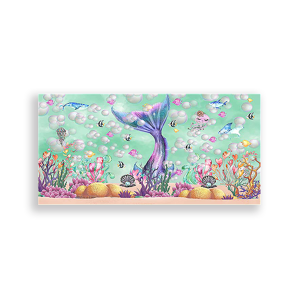 Painel Retangular - Sereias - Sublimado 3D