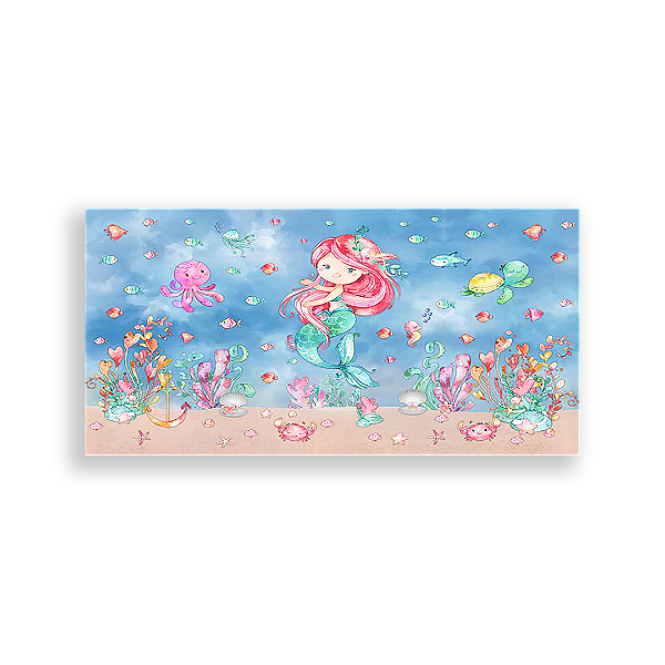 Painel Retangular - Sereias - Sublimado 3D