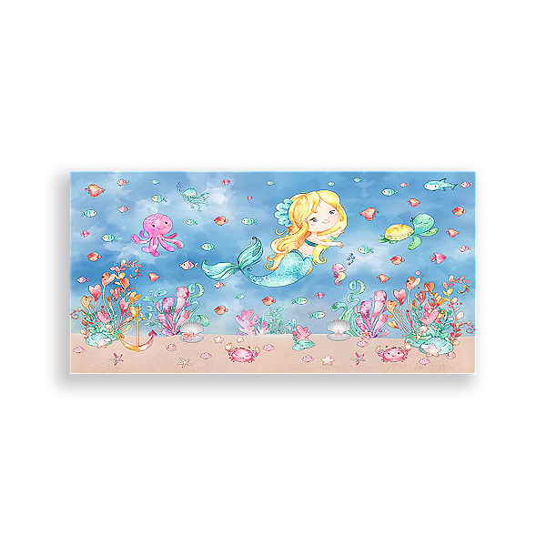 Painel Retangular - Sereias - Sublimado 3D