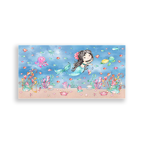 Painel Retangular - Sereias - Sublimado 3D