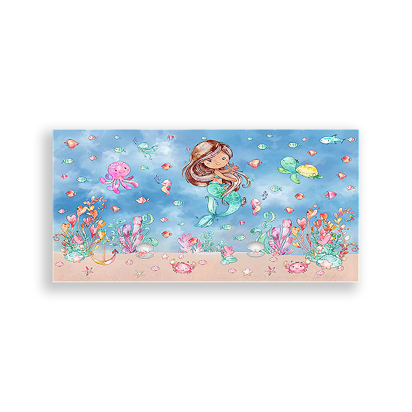 Painel Retangular - Sereias - Sublimado 3D