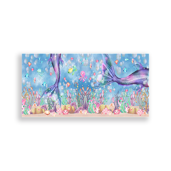 Painel Retangular - Sereias - Sublimado 3D