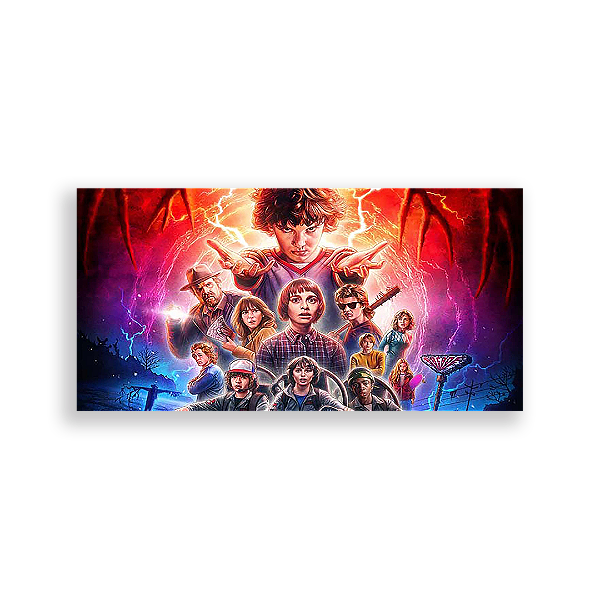 Painel Retangular - Stranger Thinks - Sublimado 3D