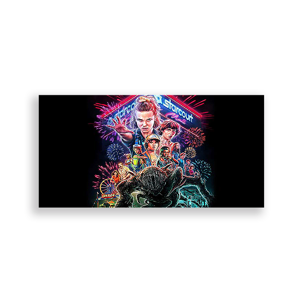 Painel Retangular - Stranger Thinks - Sublimado 3D