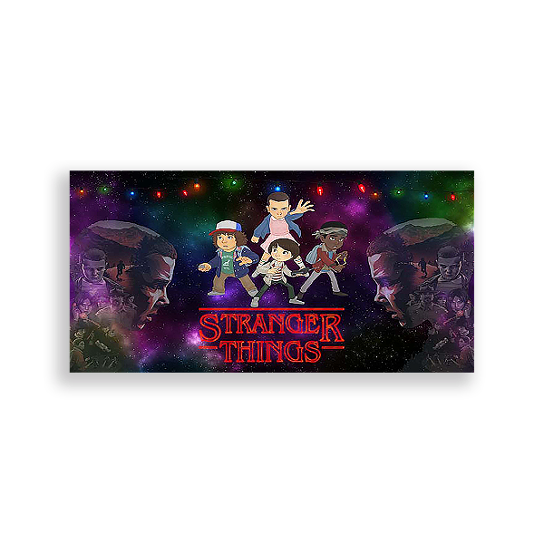 Painel Retangular - Stranger Thinks - Sublimado 3D