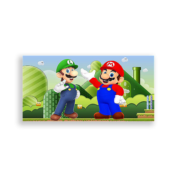 Painel Retangular - Super Mario - Sublimado 3D