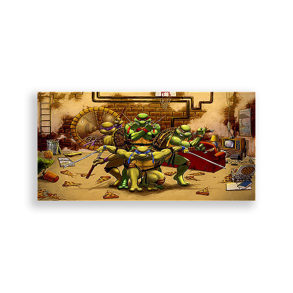 Painel Retangular - Tartarugas Ninja - Sublimado 3D