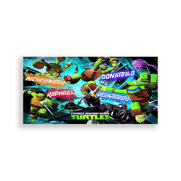 Painel Retangular - Tartarugas Ninja - Sublimado 3D