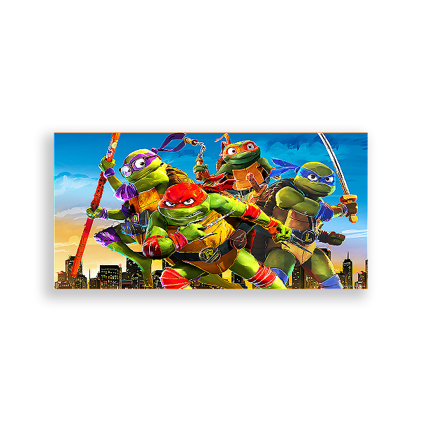 Painel Retangular - Tartarugas Ninja - Sublimado 3D