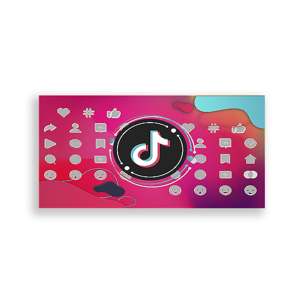Painel Retangular - Tik Tok - Sublimado 3D