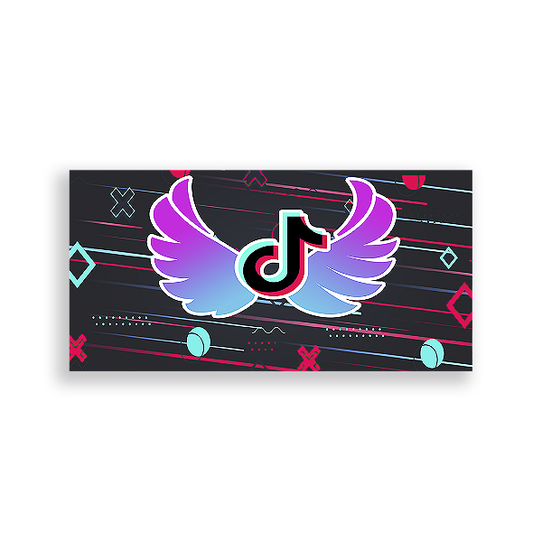 Painel Retangular - Tik Tok - Sublimado 3D