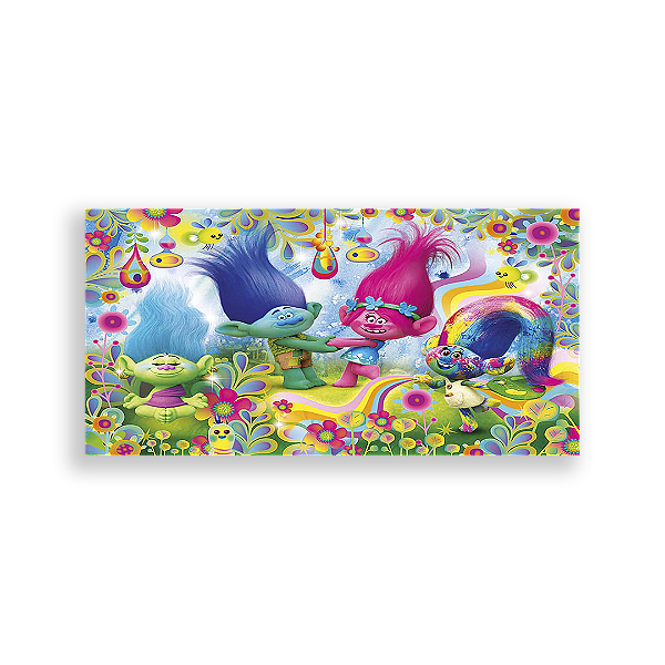 Painel Retangular - Trolls - Sublimado 3D