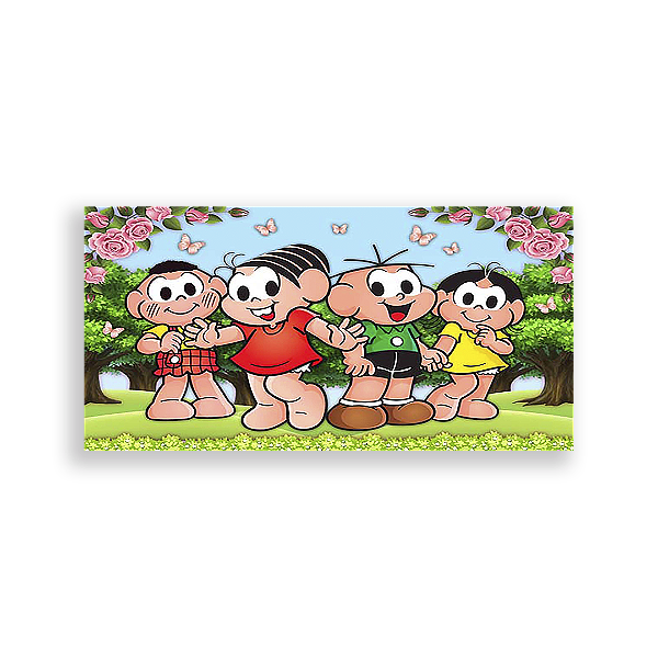 Painel Retangular - Turma Da Mônica - Sublimado 3D