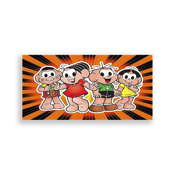 Painel Retangular - Turma Da Mônica - Sublimado 3D