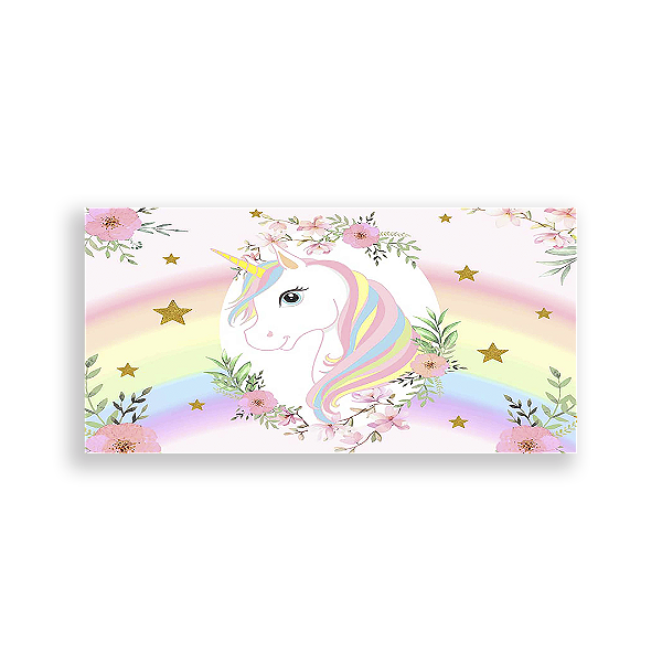 Painel Retangular - Unicórnio - Sublimado 3D