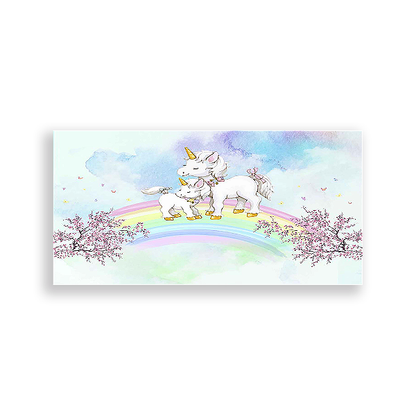 Painel Retangular - Unicórnio - Sublimado 3D