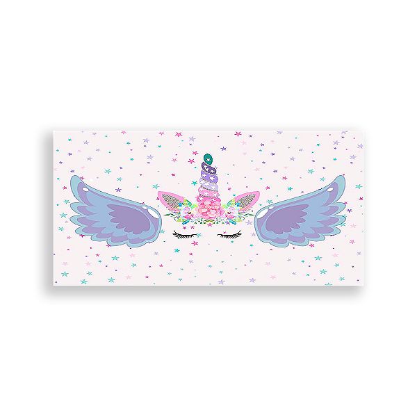 Painel Retangular - Unicórnio - Sublimado 3D