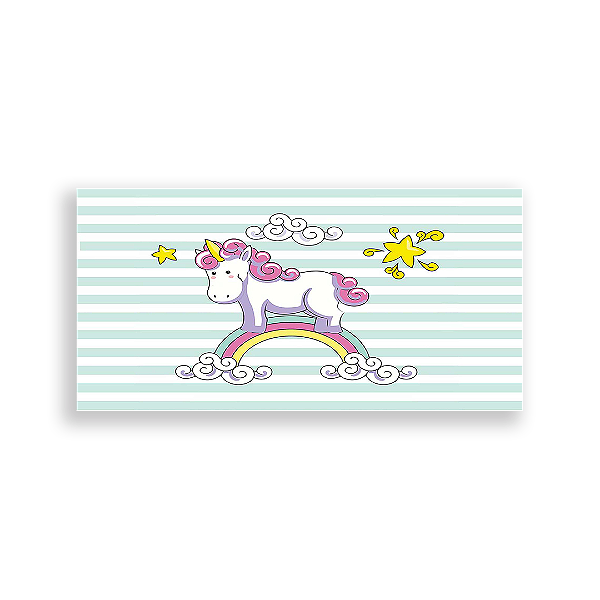 Painel Retangular - Unicórnio - Sublimado 3D