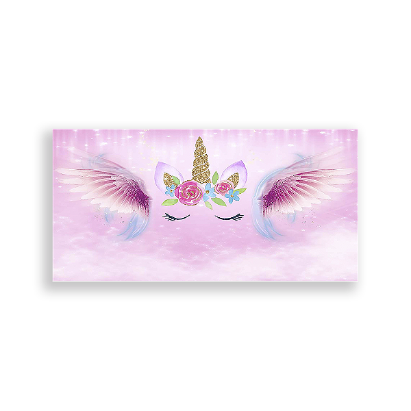 Painel Retangular - Unicórnio - Sublimado 3D