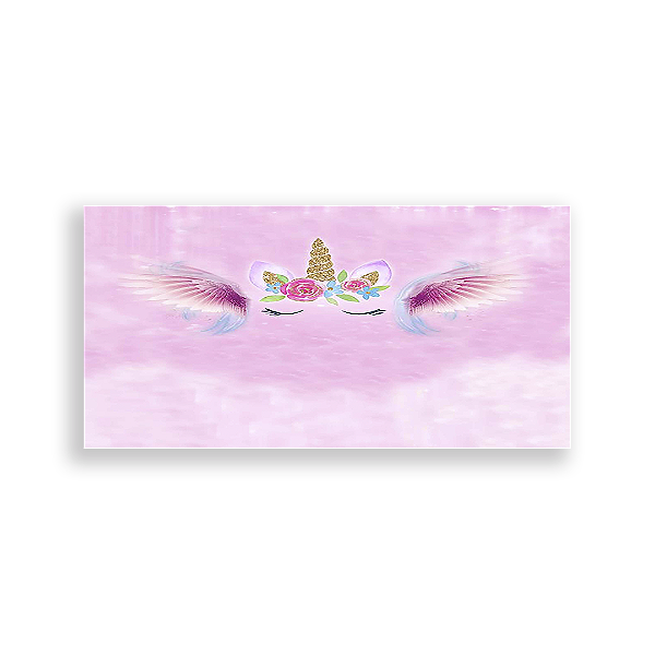 Painel Retangular - Unicórnio - Sublimado 3D