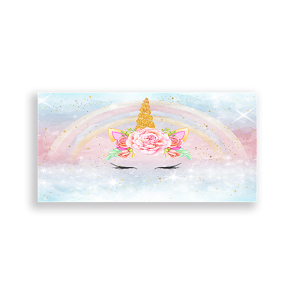 Painel Retangular - Unicórnio - Sublimado 3D