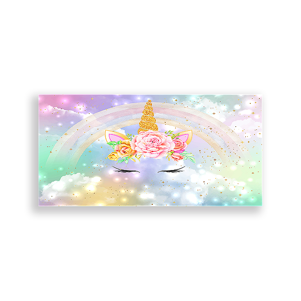 Painel Retangular - Unicórnio - Sublimado 3D