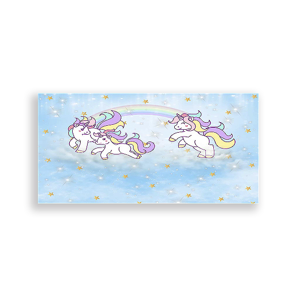 Painel Retangular - Unicórnio - Sublimado 3D