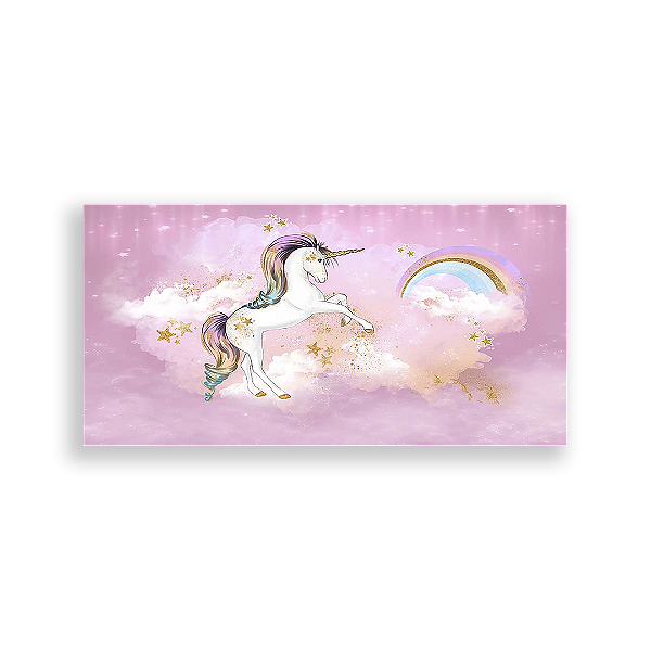 Painel Retangular - Unicórnio - Sublimado 3D