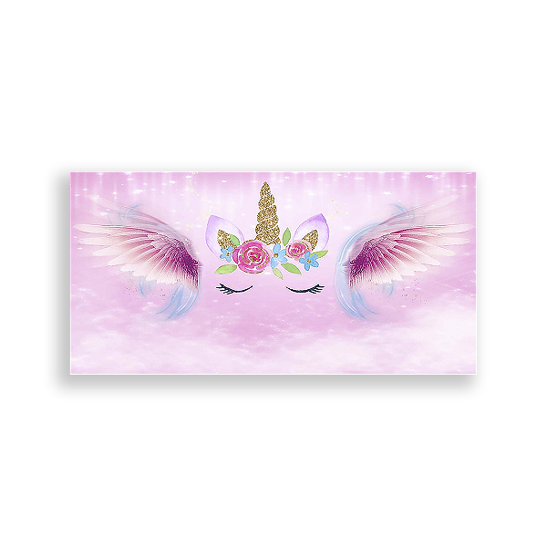 Painel Retangular - Unicórnio - Sublimado 3D