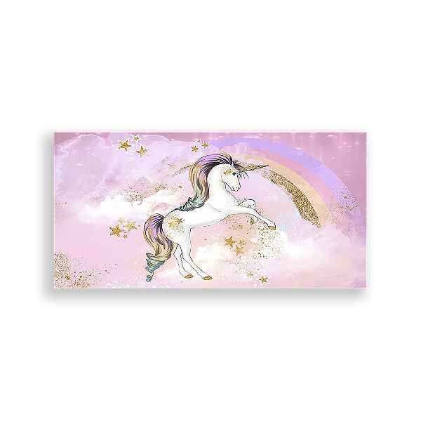 Painel Retangular - Unicórnio - Sublimado 3D