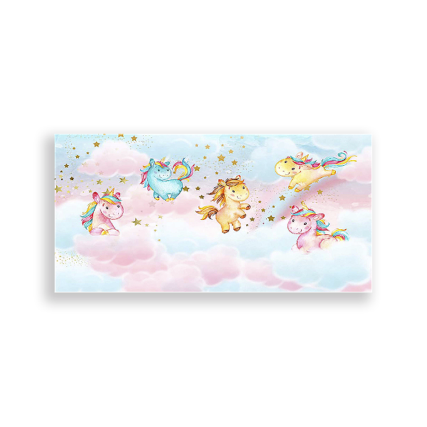 Painel Retangular - Unicórnio - Sublimado 3D