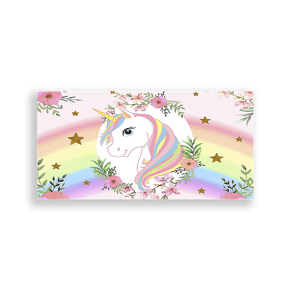 Painel Retangular - Unicórnio - Sublimado 3D