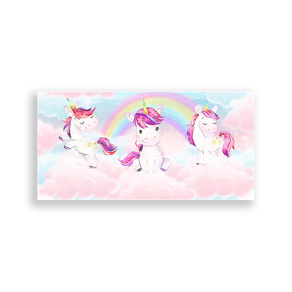 Painel Retangular - Unicórnio - Sublimado 3D