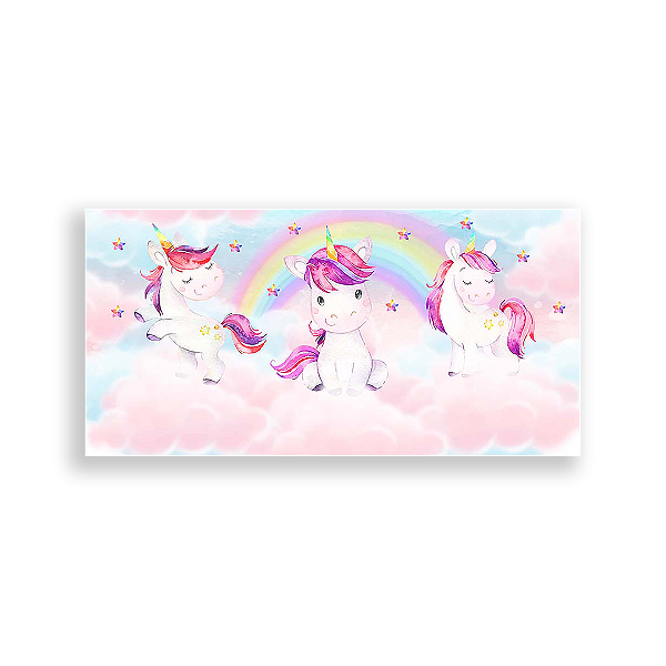 Painel Retangular - Unicórnio - Sublimado 3D
