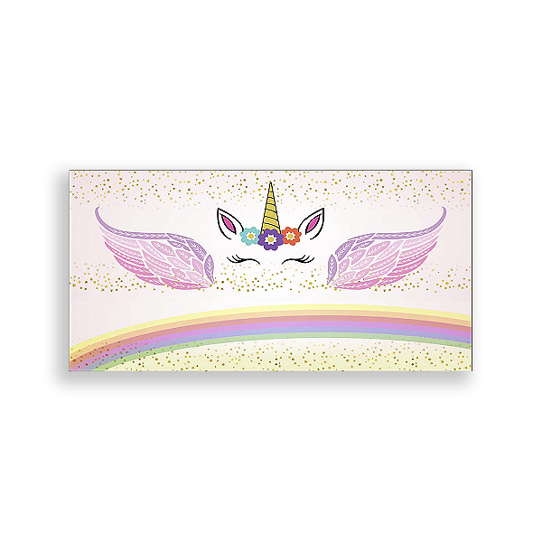 Painel Retangular - Unicórnios - Sublimado 3D