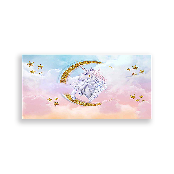 Painel Retangular - Unicórnios - Sublimado 3D