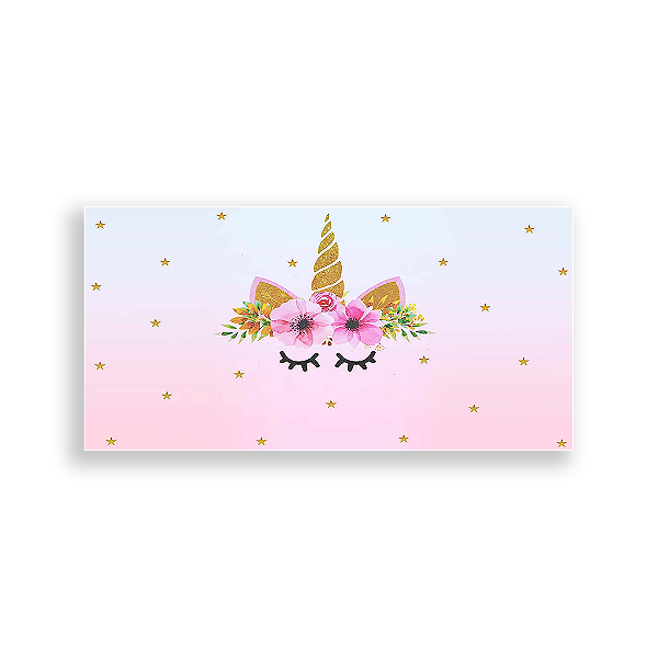 Painel Retangular - Unicórnios - Sublimado 3D