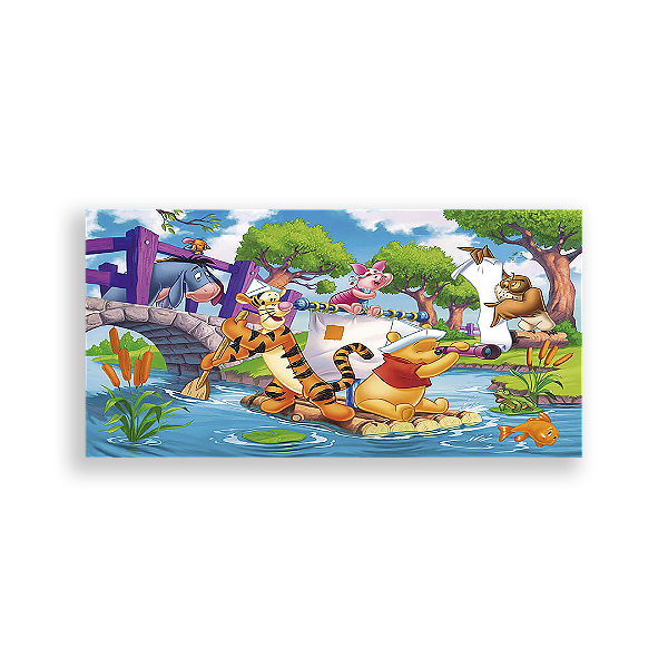 Painel Retangular - Ursinho Pooh - Sublimado 3D