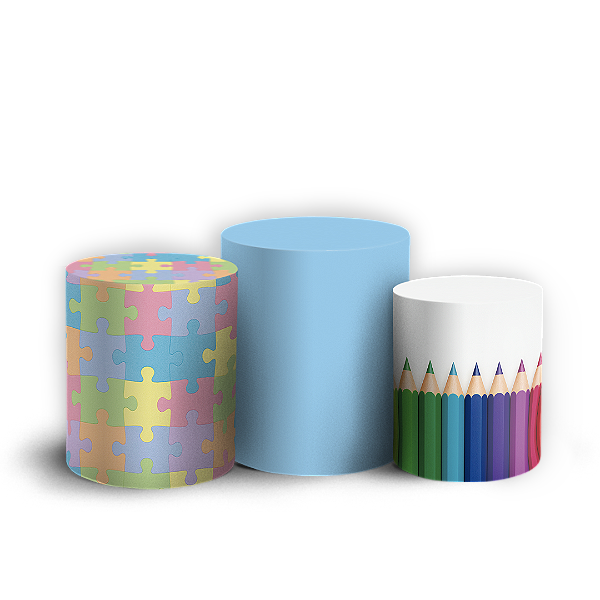 Trio Cilindro - De Vuelta A La Escuela - Sublimado 3D