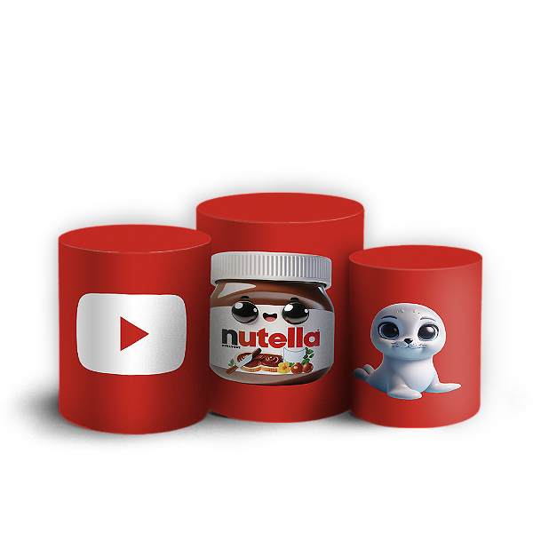 Trio Cilindro - Os Aventureiros - Sublimado 3D